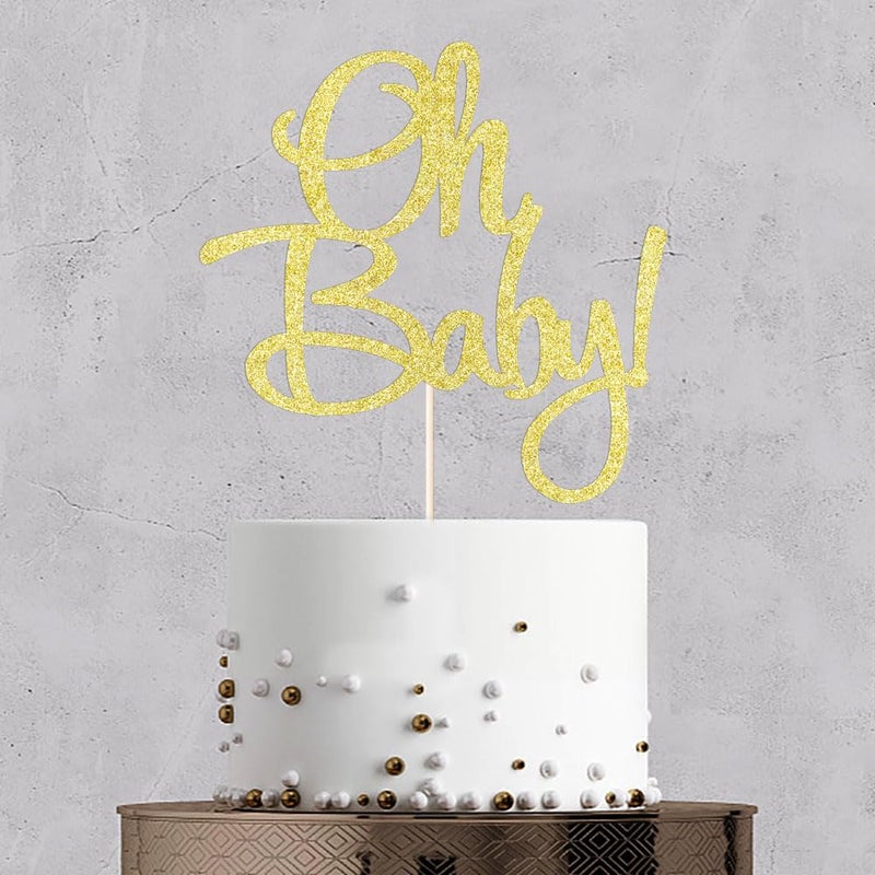 Auteby Oh Baby Cake Topper - Baby Shower For boys and girls - Image 2